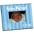 414140 - New Baby Boy Pacifier Blue Personalized Printed Frame